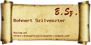 Bohnert Szilveszter névjegykártya